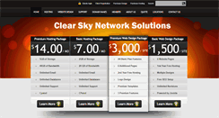 Desktop Screenshot of clearskynetworksolutions.com